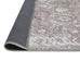 Ava Grey and Gold Traditional Distressed Washable Rug