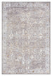 Ava Grey and Gold Traditional Distressed Washable Rug *NO RETURNS UNLESS FAULTY