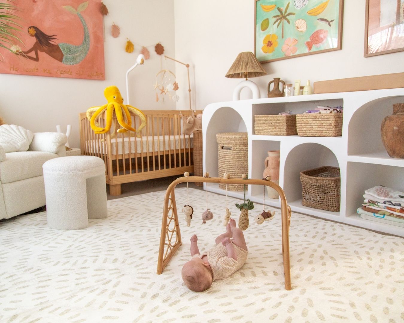 Ayen Sage Abstract Rollie Pollie Playmat