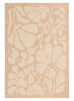 Ayesha Brown Floral Washable Rug
