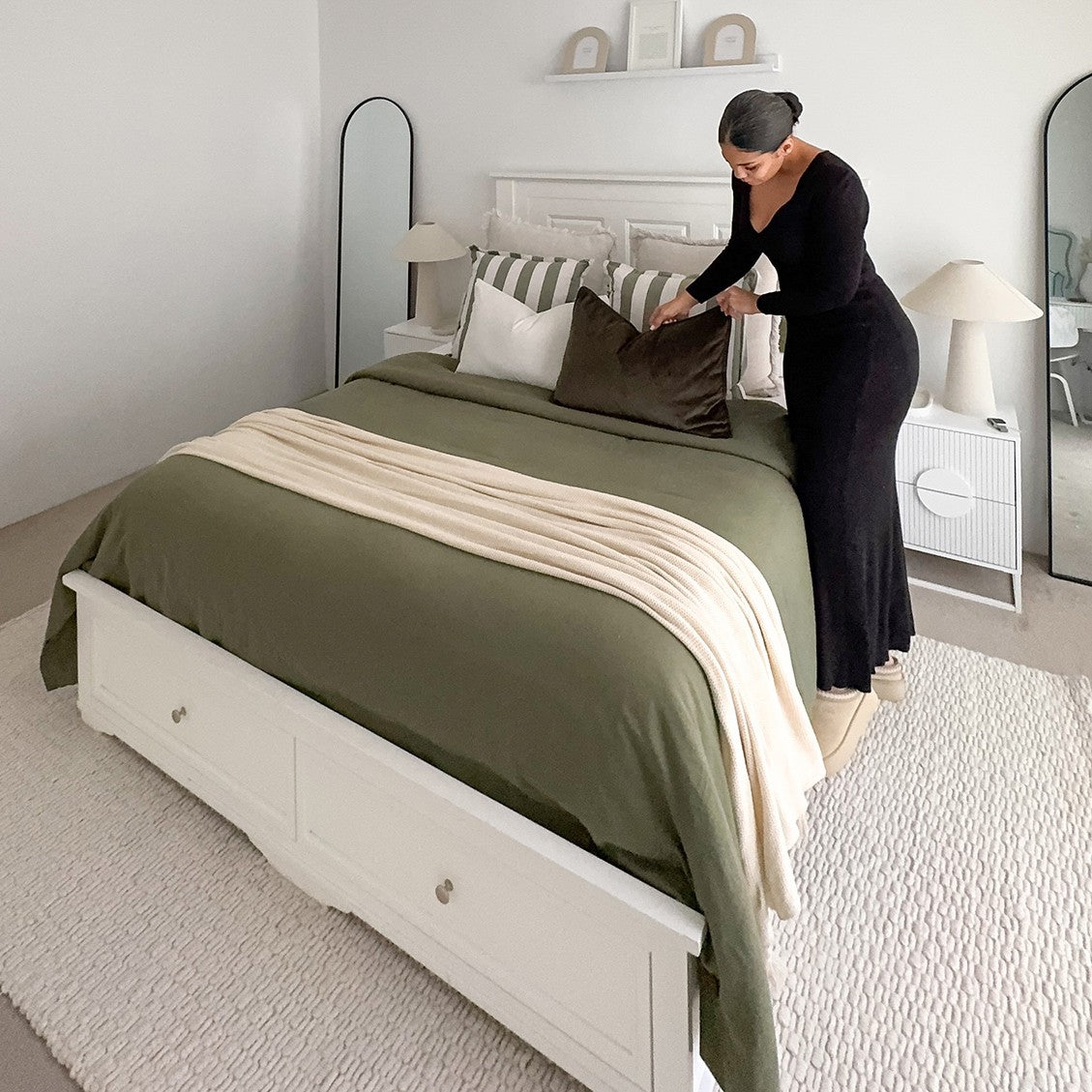 Bambi Ivory Chunky Wool Rug