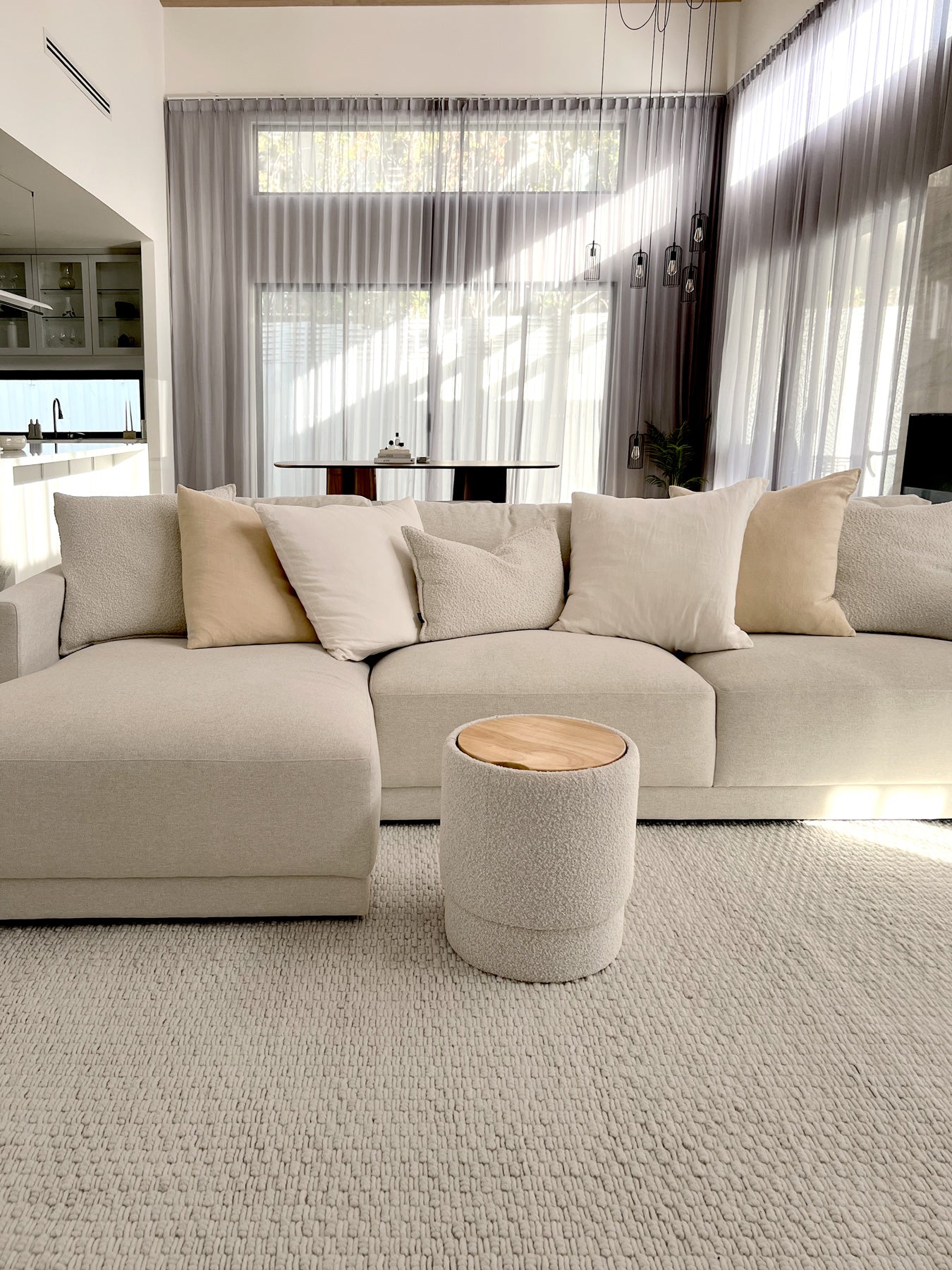 Bambi Ivory Chunky Wool Rug