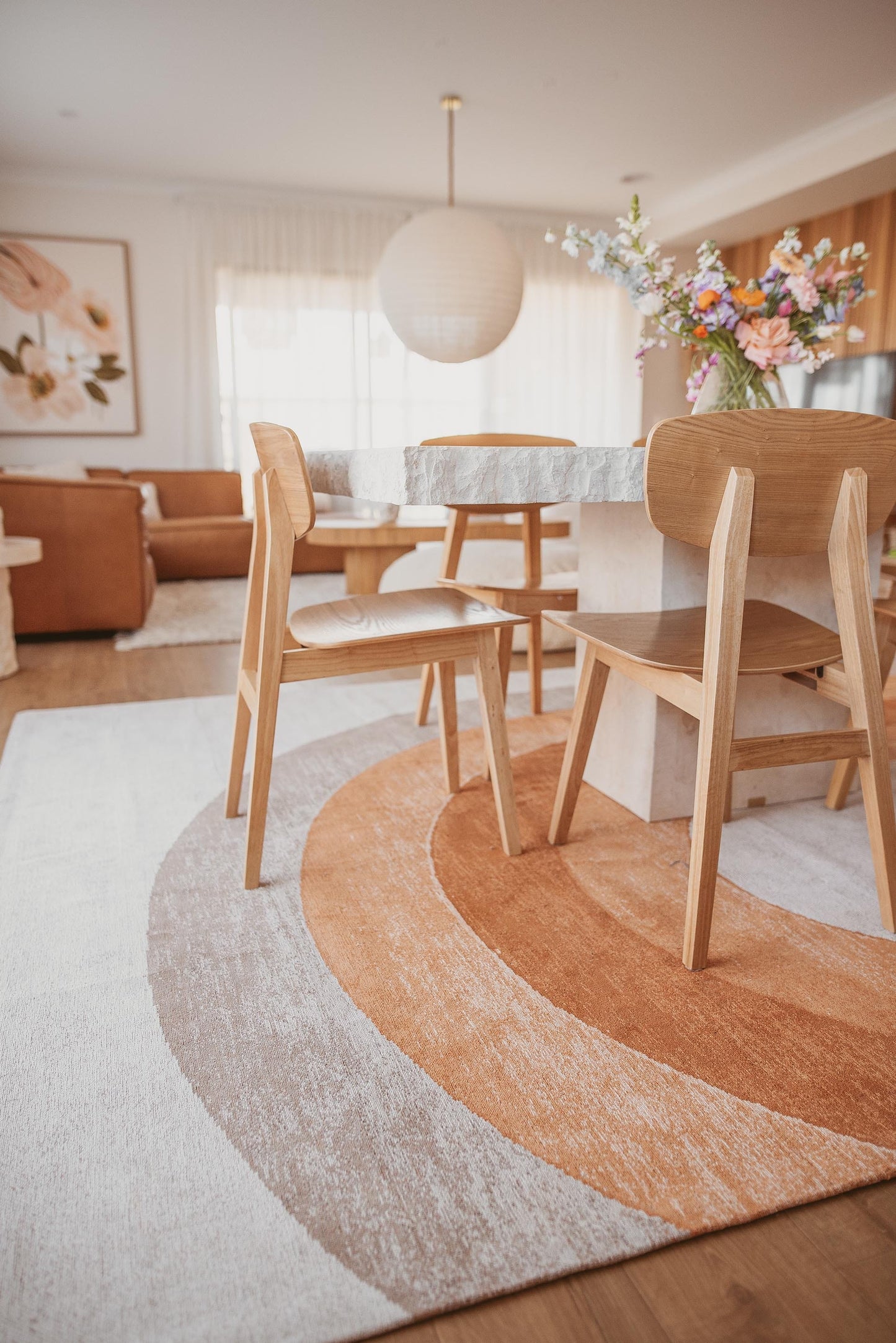 Blake Orange Rainbow Rug