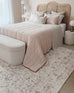 Cabanela Cream and Beige Distressed Washable Rug