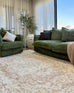 Cabanela Cream and Beige Distressed Washable Rug