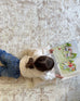 Cabanela Cream and Beige Distressed Washable Rug