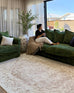 Cabanela Cream and Beige Distressed Washable Rug