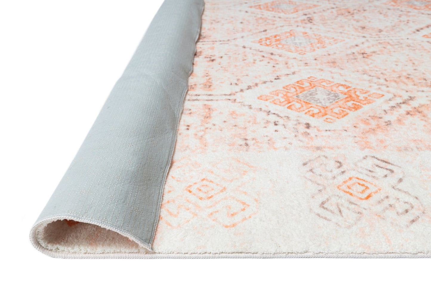 Saffron Mustard Brown Palm Tree Cotton Washable Rug