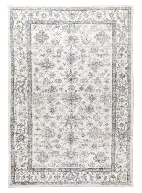 Calliope Grey and Ivory Distressed Washable Rug*NO RETURNS UNLESS FAULTY