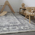 Calliope Grey and Ivory Distressed Washable Rug*NO RETURNS UNLESS FAULTY