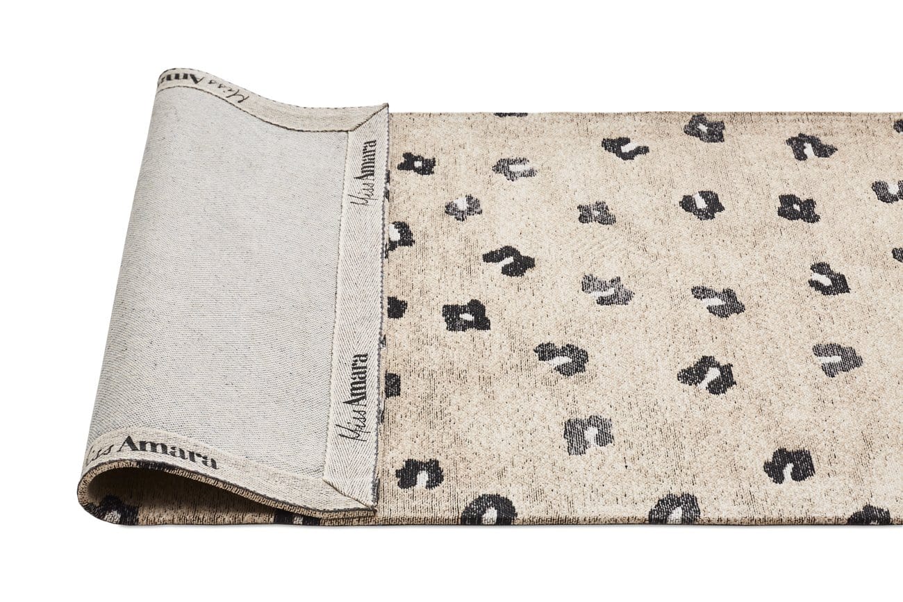 Candice Beige Leopard Pattern Runner Rug*NO RETURNS UNLESS FAULTY