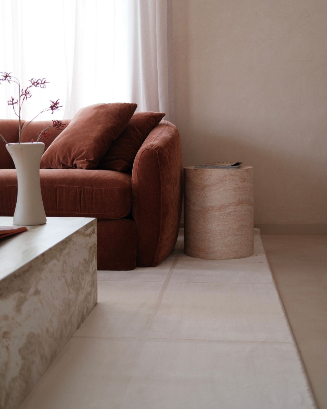 Charmion Tonal Cream Grid Rug