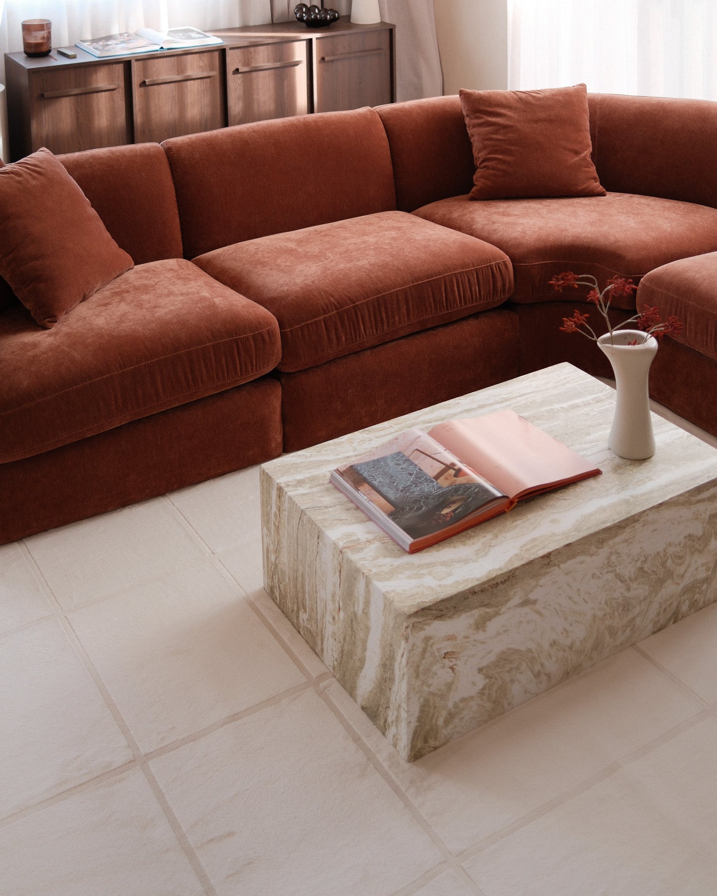 Charmion Tonal Cream Grid Rug