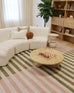 Chisa Green and Pink Washable Rug