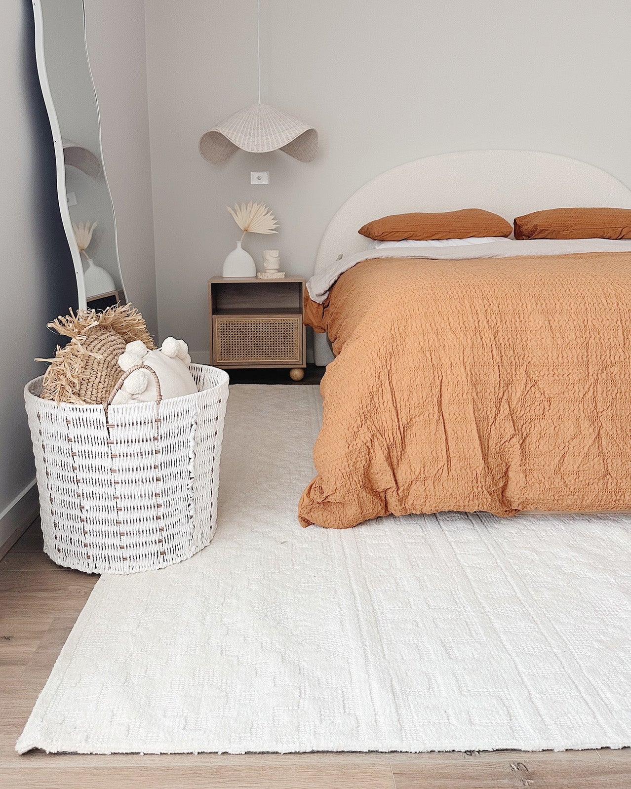 Chloe Cream Tribal Textured Rug
