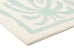 Cindy Blue Waves and Palms Washable Rug