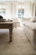 Claude Beige and Ivory Distressed Viscose Rug