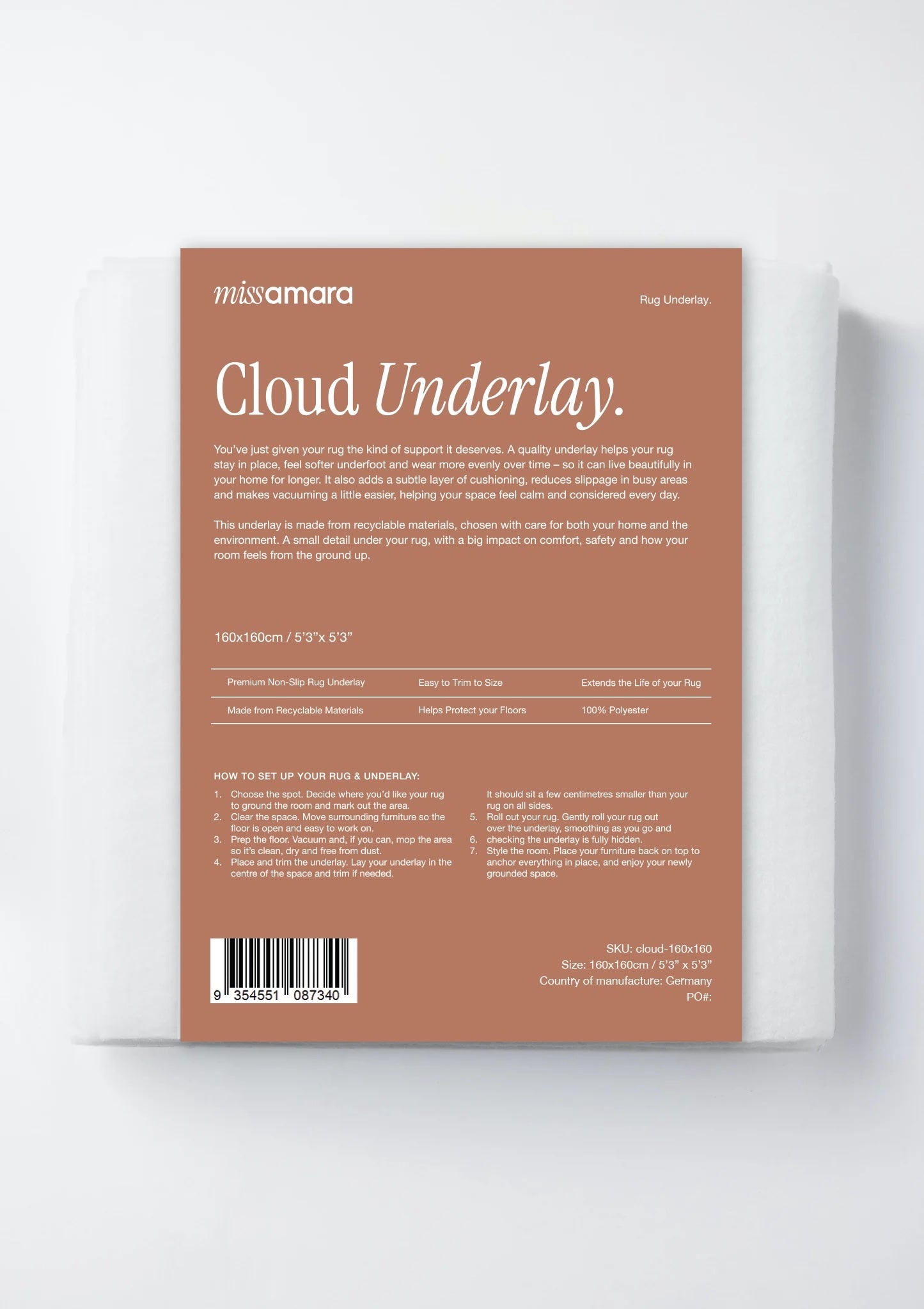 Cloud Recycled Material Underlay