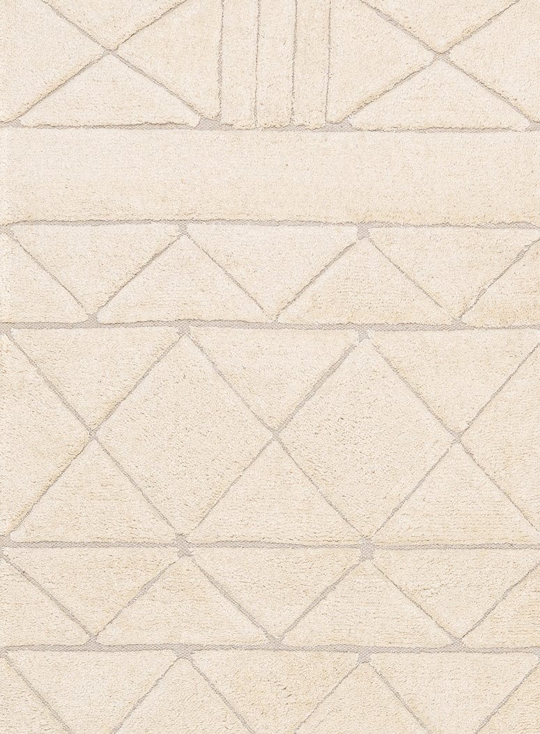Coco Ivory Tribal Washable Runner Rug