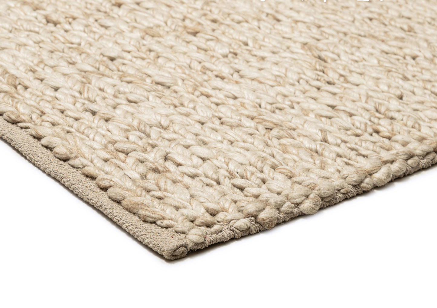 Colette Cream and Beige Marbled Wool Rug