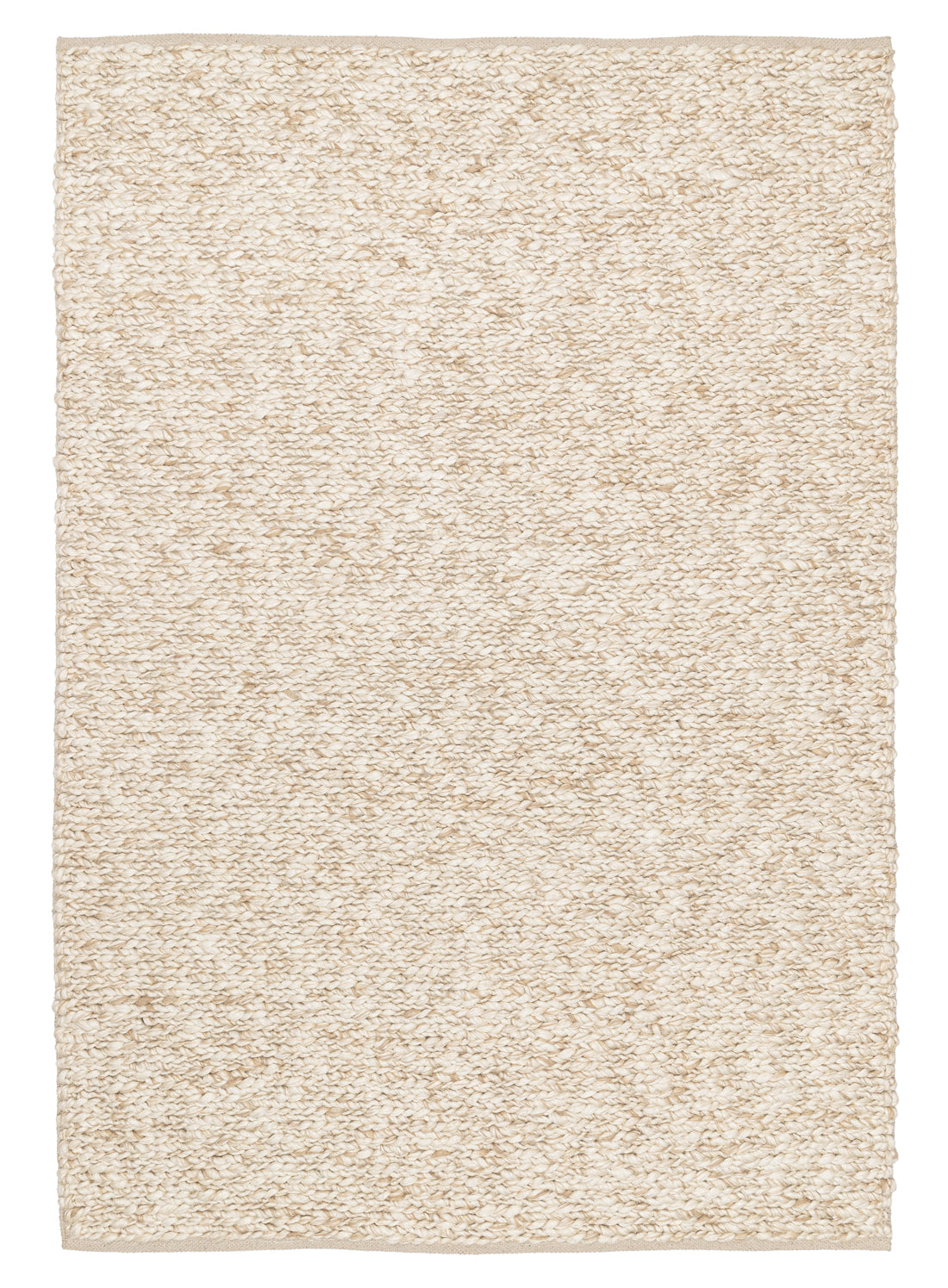 Colette Cream and Beige Marbled Wool Rug