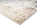 Constance Beige And Blue Distressed Floral Runner Rug