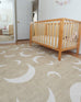 Copata Beige Cream Moon Washable Rug