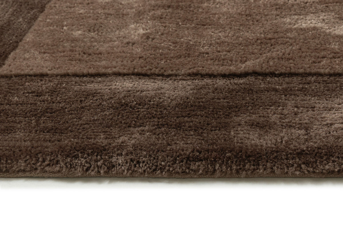 Cordelia Chocolate Bordered Shag Rug