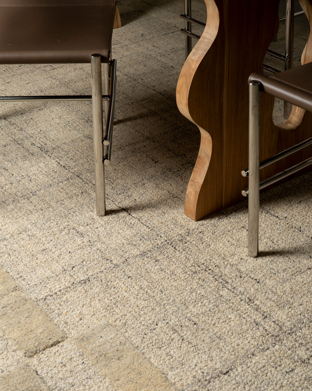 Cressida Sand Geometric Wool Rug