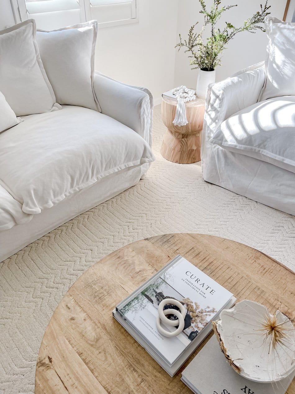 Cualli Ivory Cream Textured Rug