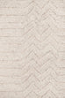 Cualli Ivory Cream Textured Rug