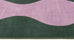 Cuenca Green and Purple Wave Washable Rug