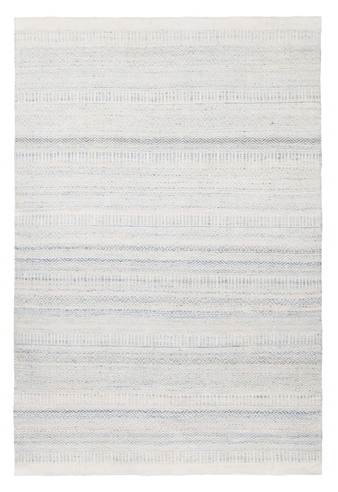 Daisy Cream and Blue Indoor Outdoor PET Rug