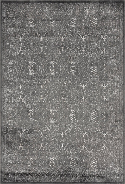 Dalma Charcoal Grey And Ivory Traditional Distressed Rug*NO RETURNS UNLESS FAULTY