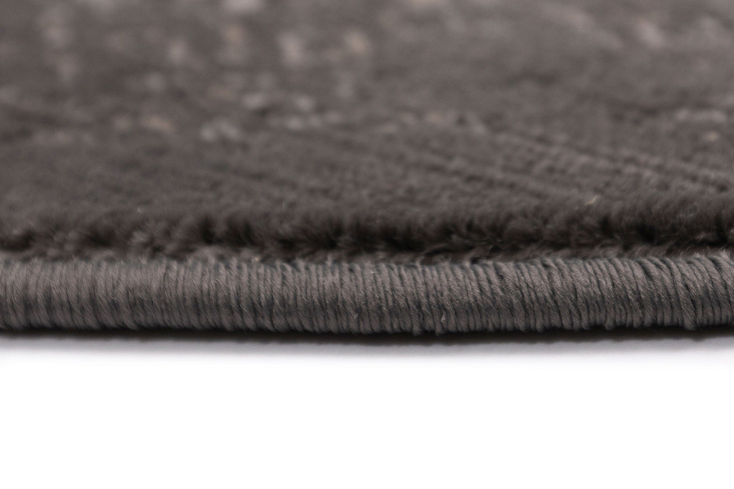 Dalma Charcoal Grey And Ivory Traditional Distressed Round Rug
