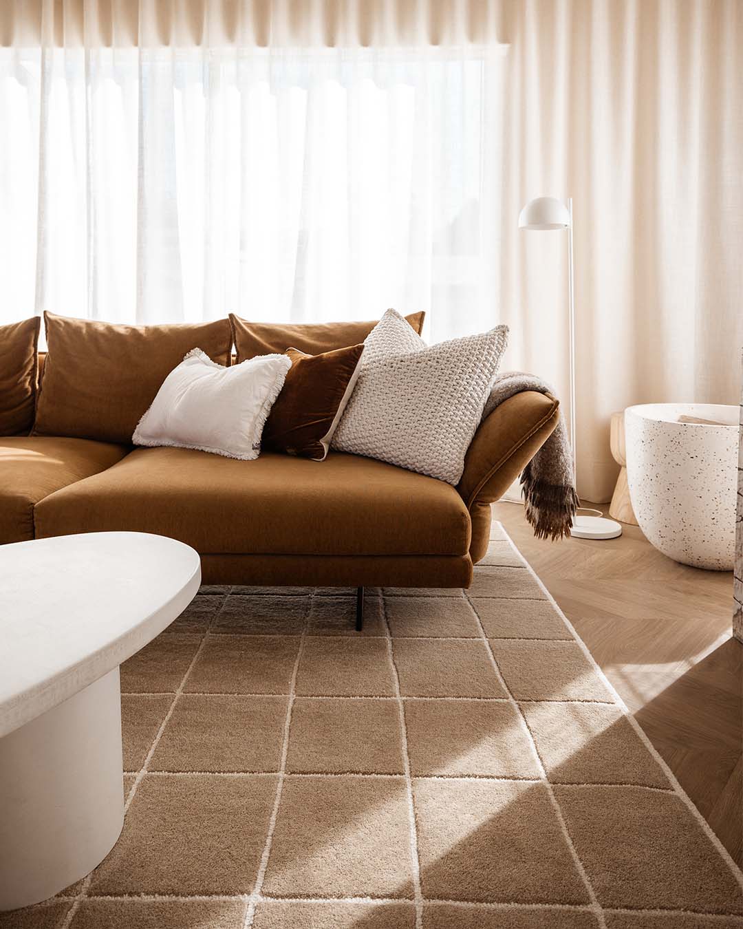 Danica Hand Tufted Brown Rug