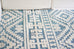 Daphne Blue Tribal Textured Rug