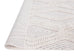 Dayna Ivory and Grey Textured Diamond Tribal Runner Rug