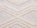 Dayna Ivory and Grey Textured Diamond Tribal Rug