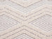 Dayna Ivory and Grey Textured Diamond Tribal Runner Rug