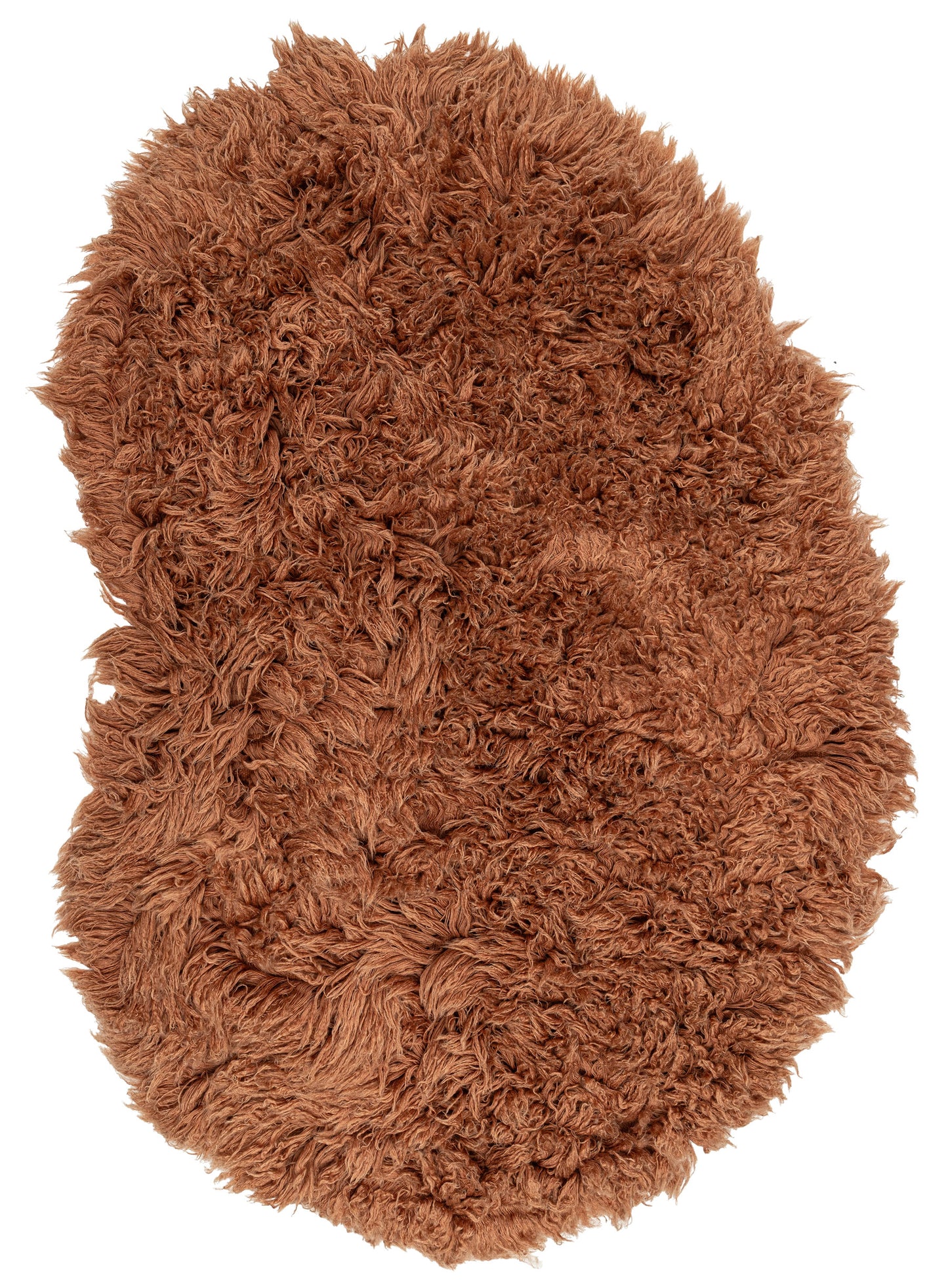 Debbie Rust Deep Pile Wool Shag Rug