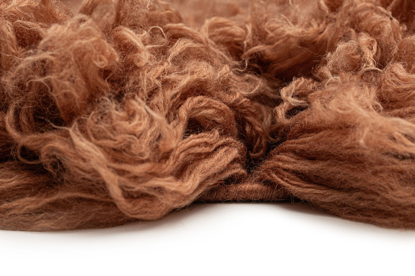 Debbie Rust Deep Pile Wool Shag Rug