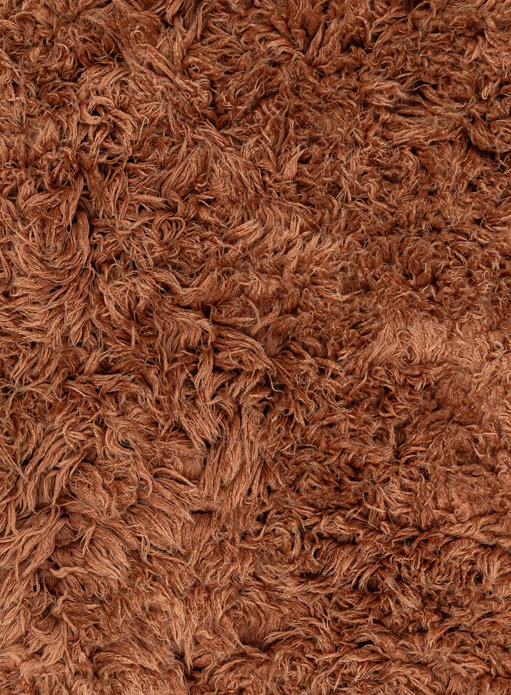 Debbie Rust Deep Pile Wool Shag Rug