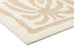 Edna Beige Cream Waves and Palms Washable Rug