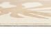 Edna Beige Cream Waves and Palms Washable Rug