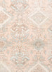 Edwina Peach and Blue Distressed Washable Rug