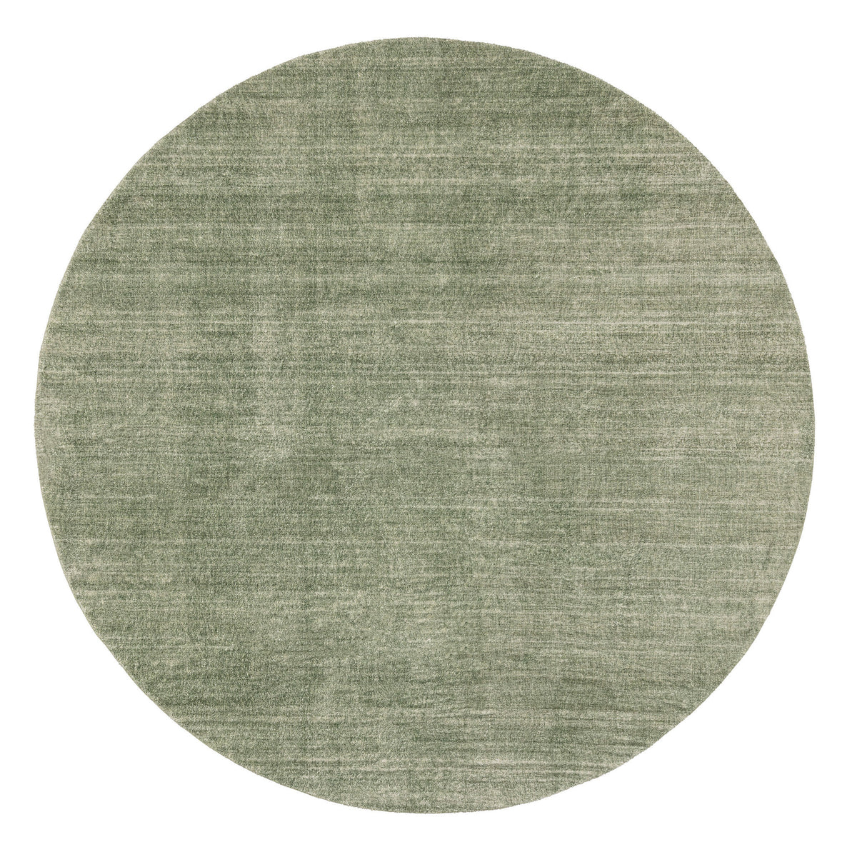 Elena Green Minimal Washable Round Rug