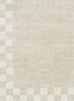 Eliora Grey Checkered Border Washable Rug