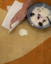 Ellie Mustard Botanical Washable Rug
