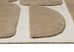 Eluru Taupe Abstract Washable Wool Rug